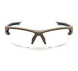 Image of Pyramex Venture Gear Semtex 2.0 Shooting Glasses Tan Frame with Clear Anti-Fog Lens 752224C5