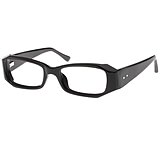 Image of Black Forever 583 Glasses Frame w/ Blank Lenses - Shiny Black