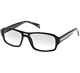 Image of Black Forever 621 Prescription Eyeglasses - Silver Trim , SV Lenses