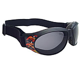 Image of Bobster Cruiser Interchangeable Goggles w/ Flames Black Frame, RX Prescription Lenses