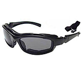 Image of Bobster Road Hog RX Prescription Lenses Convertible Goggles / Sunglasses, Black Frame