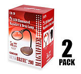 Image of Carson Desk Brite 200 5x Magnifier Loupe Desk Lamp, Multi-pack