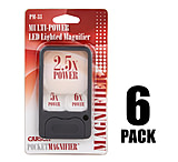 Image of Carson PocketMag Pocket Magnifier Loupe w/LED, Multi-pack
