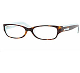 Image of DKNY DY4590 SV Prescription Eyeglasses: Black/Green/Transparent Green Frame / 50 mm Prescription Lenses