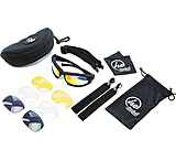 Image of Hackett Equipment Hackett Tactical Shooting Glasses/goggles 4 Lenses Black