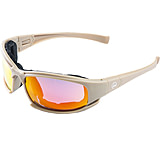 Image of Hackett Equipment Hackett Tactical Shooting Glasses/goggles 4 Lenses Tan