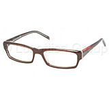 Image of Prada Linea Rosa Eyeglasses PS09AV with Lined Bifocal Rx Prescription Lenses