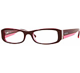 Image of Versus Eyeglasses VR8056-563-4917 with Lined Bifocal Rx Prescription Lenses - Top Brown On Transparent Pink Frame w/ 49 mm Diameter Lenses