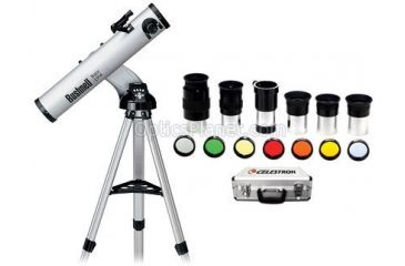 Image of 2-PC Clear Sky Astronomy Gift Package - Bushnell 675x4.5'' Telescope RVO, Celestron Telescope Eyepiece/Filter Accessory Kit