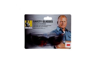 Image of 3M Holmes Workwear Safety Glasses,Black Frame,Dark Lens w/CSS 90206-80025H