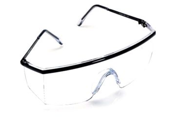 Image of 3M Nassau Plus Protective Eyewear 14300-00000-20, Black Frame, Clear Lens, 20 EA/Case