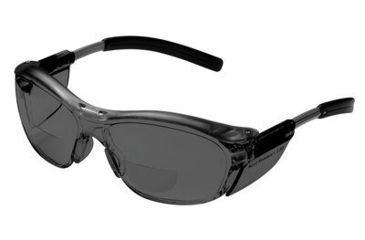 Image of 3M Nuvo Reader Protective Eyewear 11501-00000-20, Gray Lens, Gray Frame, +2.0 Diopter, 20 EA/Case