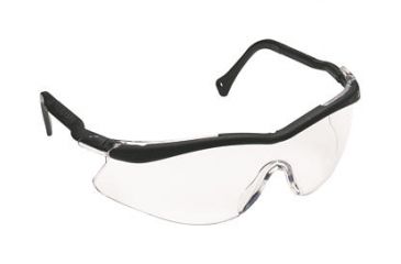 Image of 3M QX 1000 Eyewear Black Spatula Temple Clear Lens Box of 20 12100-10000-20