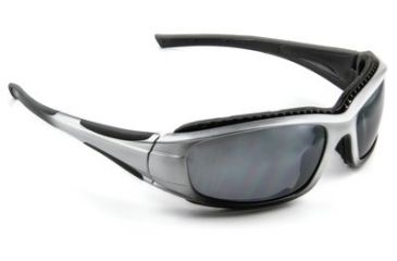 Image of 3M Safety Sunwear Protective Eyewear,Silver Black Frame,Silver Mirror AS Lens,10/case SS1514AS-S