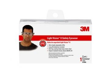 Image of 3M Tekk Protection Light Vision II LED Safety Eyewear,Clear Anti-Fog Lens, 97490-WV6B