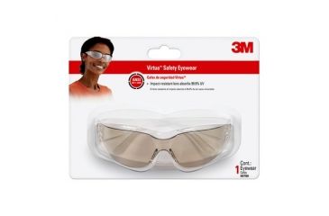 Image of 3M Virtua Safety Eyewear,Clear Frame,Indoor/Outdoor Mirror Lens 90789-80025