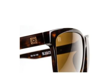 Image of 5.11 Tactical Daybreaker Polarized Sunglasses, Brown Tortoise 52121-976-1 SZ