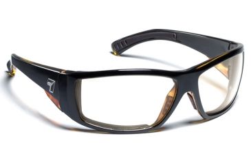 Image of 7 Eye Air Dam Maestro Sunglasses,SharpView Clear Lens,Black Tortoise Frame,M-L 595540