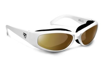 Image of 7 Eye Air Shield Chubasco Sunglasses,Photochromic Day Night Contrast Lens,Glacier White Frame,S-L 350027