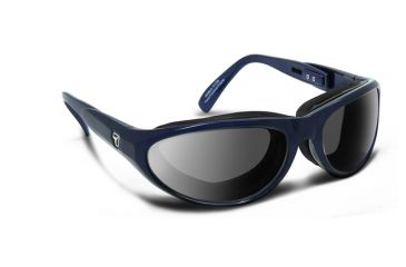 Image of 7 Eye Air Shield Diablo Sunglasses,SharpView Gray Lens,Midnight Blues Frame,M-L 173841