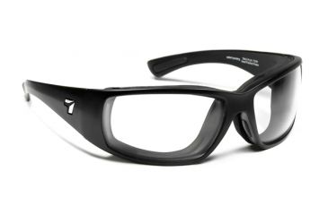 Image of 7 Eye Air Shield Taku Plus Sunglasses,SharpView Clear Lens,Matte Black Frame,S-L 270140