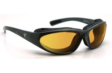 Image of 7 Eye Bora AirShield Sunglasses,Charcoal Frame,SharpView Yellow Lens,L-XL 140343