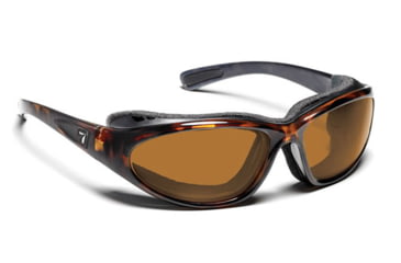 Image of 7 Eye Bora Dark Tortoise Re-ACT NXT Polarized Copper HP Sunglasses 140657