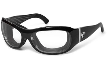 Image of 7 Eye Briza/ SharpView Clear +1.50 Reader Sunglasses, Glossy Black Frame, S-L 310540B