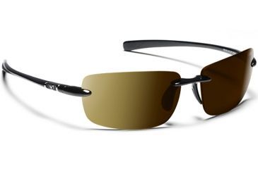 Image of Flip/ PolarFusion Copper, Glossy Black Frame Male Sunglasses, M-L