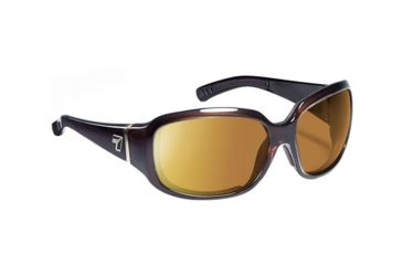 Image of 7 Eye Mistral Airdam Womens Sunglasses Crystal Chocolate Frame Coloramp Copper Nxt Lens 583421