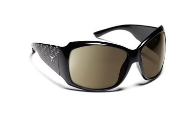 Image of 7 Eye Natasha Sunglasses - Women's, Glossy Black with Bling Frame, Copper NXT Lens, 840528