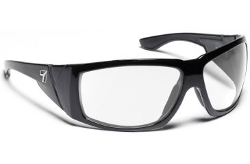 Image of 7 Eye Signature Series Jordan Sunglasses,SharpView Clear Lens,Glossy Black Frame,M-XL 900540