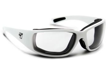 Image of 7 Eye Taku Plus/ SharpView Sunglasses Clear Lens, Glacier White Frame, S-L 270040