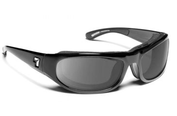 Image of 7 Eye Whirlwind Glossy Black Re-ACT NXT Polarized Gray HP Sunglasses 120556