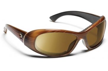 Image of 7 Eye Zephyr Womens Sunglasses, Sandalwood Frame, 24 - 7 NXT Contrast Lens 564127 