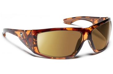 Image of 7 Eye 7eye Active Lifestyle Sunglasses Jordan, Polarized SharpView Copper PC Lens, Dark Tortoise Frame, L , Men 900654