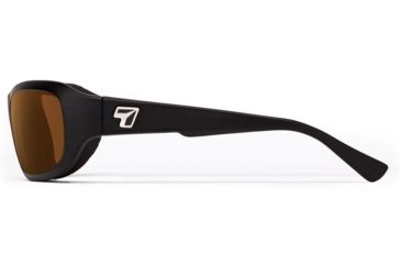 Image of 7Eye by Panoptix Airshield Aspen Sunglasses, RX Ready, Matte Black Frame, SharpView Copper Lens, S-M 330142