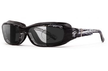 Image of 7Eye by Panoptix AirShield Sierra Sunglasses, RX Ready, Black Stripe Tortoise Frame, Photochromic Day/Night DARKshift Lens, S-L 346116