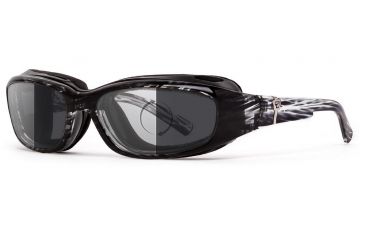 Image of 7Eye by Panoptix AirShield Sierra Sunglasses, RX Ready, Black Stripe Tortoise Frame, Photochromic Day/Night Eclypse Lens, S-L 346117
