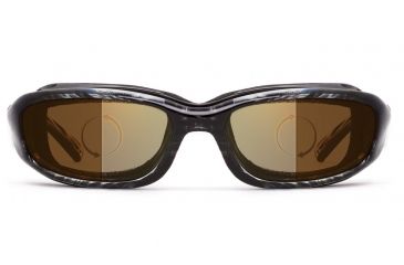 Image of 7Eye by Panoptix AirShield Sierra Sunglasses, RX Ready, Black Stripe Tortoise Frame, Photochromic Day/Night Contrast Lens, S-L 346127