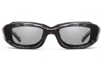 Image of 7Eye by Panoptix AirShield Sierra Sunglasses, RX Ready, Black Stripe Tortoise Frame, SharpView Clear Lens, S-L 346140