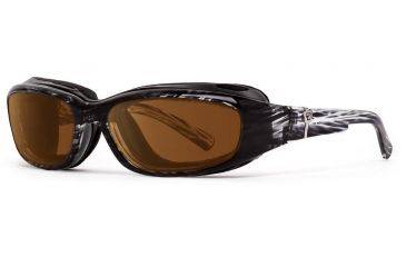 Image of 7Eye by Panoptix AirShield Sierra Sunglasses, RX Ready, Black Stripe Tortoise Frame, SharpView Copper Lens, S-L 346142