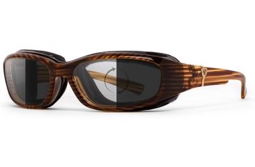 Image of 7Eye by Panoptix AirShield Sierra Sunglasses, RX Ready, Brown Stripe Tortoise Frame, Photochromic Day/Night DARKshift Lens, S-L 346216