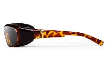 Image of 7Eye by Panoptix AirShield Sierra Sunglasses, RX Ready, Light Tortoise Frame, SharpView Clear Lens, S-L 346040