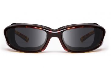 Image of 7Eye by Panoptix AirShield Sierra Sunglasses, RX Ready, Light Tortoise Frame, SharpView Polarized Gray Lens, S-L 346053