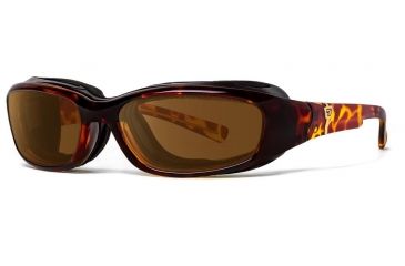 Image of 7Eye by Panoptix AirShield Sierra Sunglasses, RX Ready, Light Tortoise Frame, SharpView Polarized Copper Lens, S-L 346054