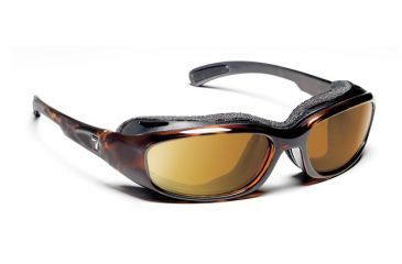 Image of 7eye 160642 Churada Single Vision Sunglasses Airshield Dark Tortoise Frames