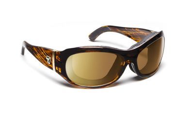 Image of 7eye 310642 Womens Briza Rx Progressive Sunglasses Airshield Sunset Tortoise Frames