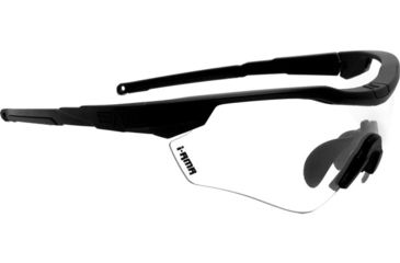 Image of A7 Defense Atlas Eye Protection System Safety Glasses, Clear Lens, Black Frame, A7ATLASC