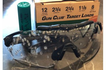 Image of A7 Defense Atlas Eye Protection System Safety Glasses, Clear Lens, Black Frame, A7ATLASC